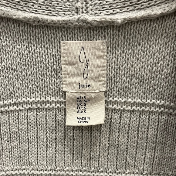 Joie Gray Knit Cardigan Sweater - Picture 2 of 5